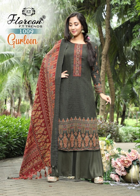 Floreon Gurleen Dobby Cotton Designer Dress Material collection